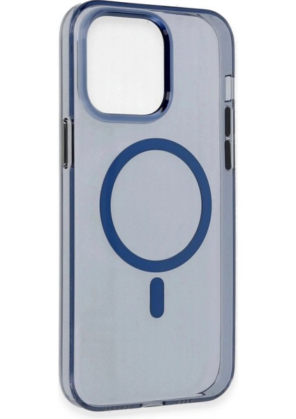 iPhone 13 Pro Max Kılıf Tron Şeffaf Magsafe Kapak - Mavi fırsatları