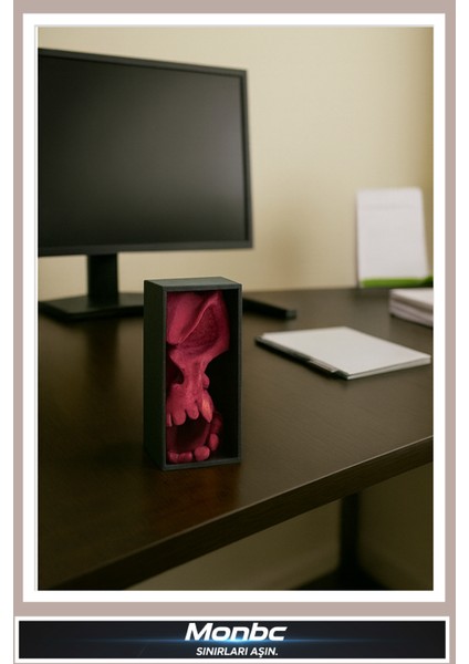 Scream Skull Kitaplık Ayracı 3D Tasarım Dekoratif Biblo, Hediyelik ve Ev Ofis Için Şık Aksesuar fiyatları