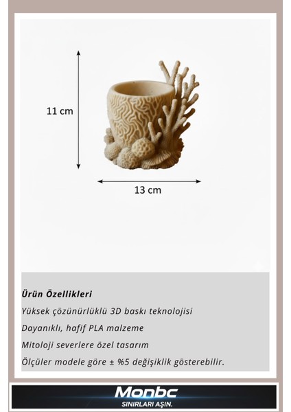 Coralia Mercan 3D Tasarım Dekoratif Biblo, Hediyelik ve Ev Ofis Için Şık Aksesuar fırsatları