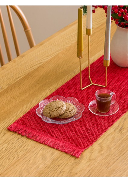 Yeni Sezon Püskül Detaylı Runner 30X90 cm