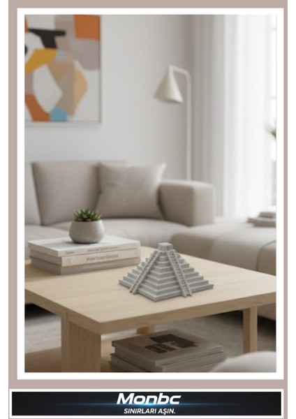 Chichen Itza Piramidi 3D Tasarım Dekoratif Biblo, Hediyelik ve Ev Ofis Için Şık Aksesuar fiyatları