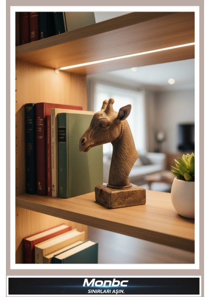 Zürafa Büst 3D Tasarım Dekoratif Biblo, Hediyelik ve Ev Ofis Için Şık Aksesuar modelleri