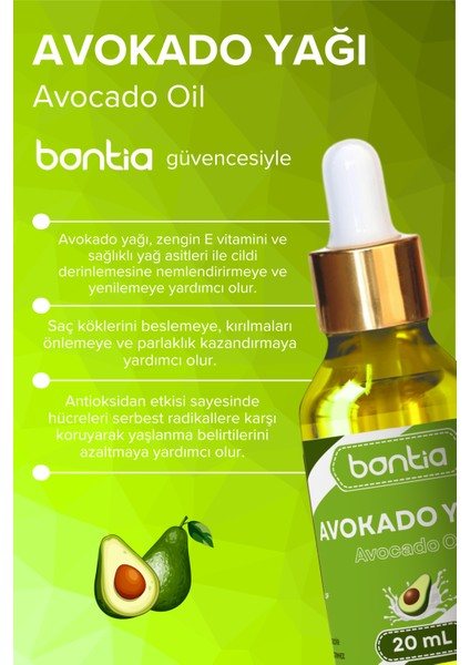 Premium Avokado Yağı - %100 Saf Soğuk Sıkım - Doğal Cilt Nemlendirici ve Saç Besleyici Yoğun Bakım Desteği fiyatları