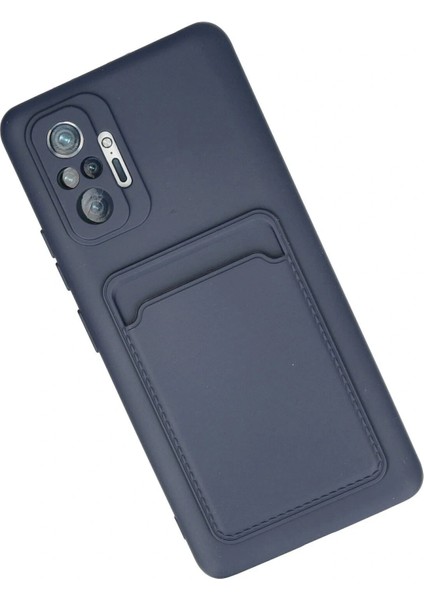 Xiaomi Redmi Note 10 Pro Kılıf Kelvin Kartvizitli Silikon - Lacivert modelleri