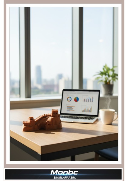 Çin Seddi Mini Masa Üstü 3D Tasarım Dekoratif Biblo, Hediyelik ve Ev Ofis Için Şık Aksesuar