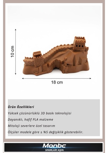 Çin Seddi Mini Masa Üstü 3D Tasarım Dekoratif Biblo, Hediyelik ve Ev Ofis Için Şık Aksesuar fırsatları