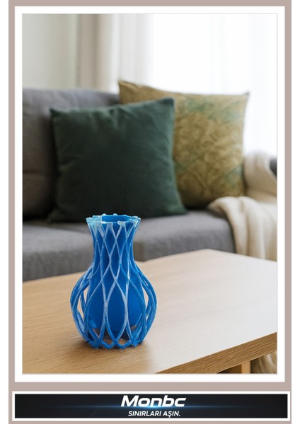 Modern Dekoratif Vazo 3D Tasarım Dekoratif Biblo, Hediyelik ve Ev Ofis Için Şık Aksesuar