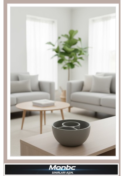 Modgrow Çok Bölmeli Akıllı Saksı 3D Tasarım Dekoratif Biblo, Hediyelik ve Ev Ofis Için Şık Aksesuar