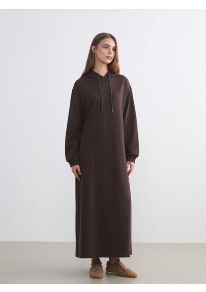 Yeni Sezon Kapüşonlu Sweat Elbise