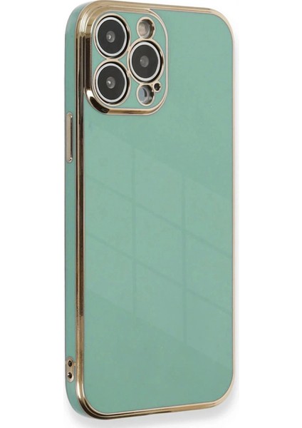 iPhone 15 Pro Kılıf Volet Silikon - Açık Yeşil