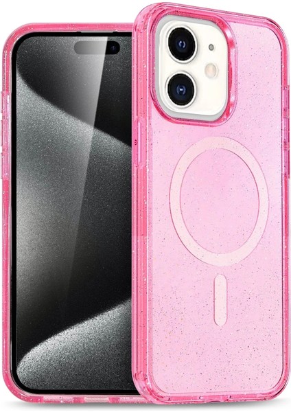 Apple iPhone 12 Star Magsafe Kapak - Pembe