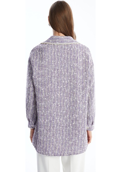 Yeni Sezon Kendinden Desenli Kadın Tüvit Gömlek Tunik fırsatları