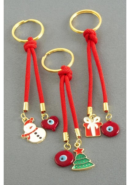 2026 Yılbaşı Camlı Ipli Anahtarlık