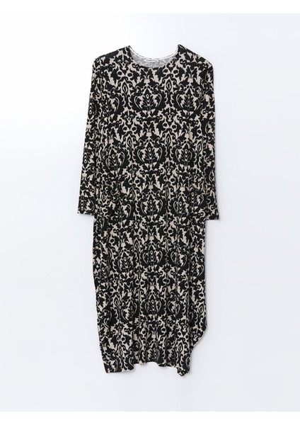 Yeni Sezon Bisiklet Yaka Desenli A Kesim Kadın Elbise indirimleri