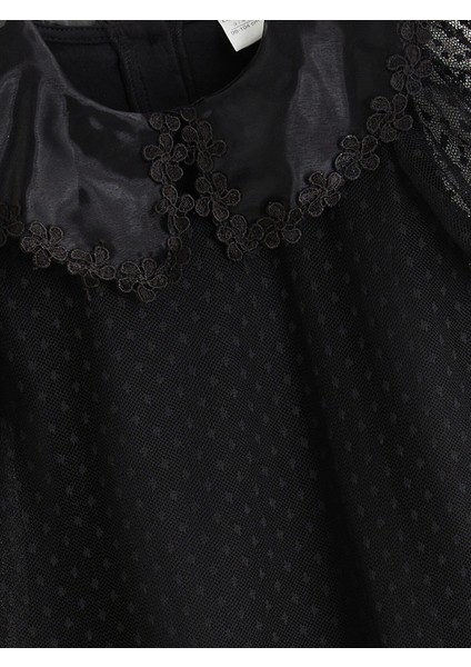 Yeni Sezon Balon Kollu Fırfırlı Kız Çocuk Elbise indirimleri