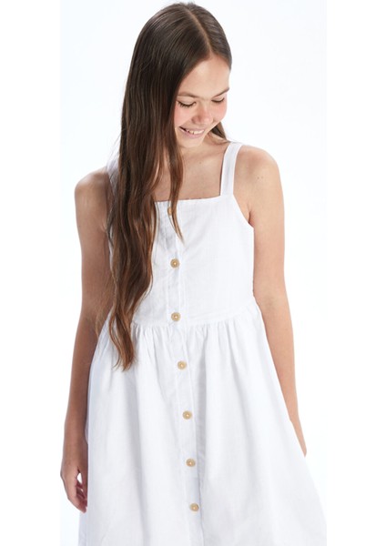 Yeni Sezon Kare Yaka Kız Çocuk Elbise fiyatları