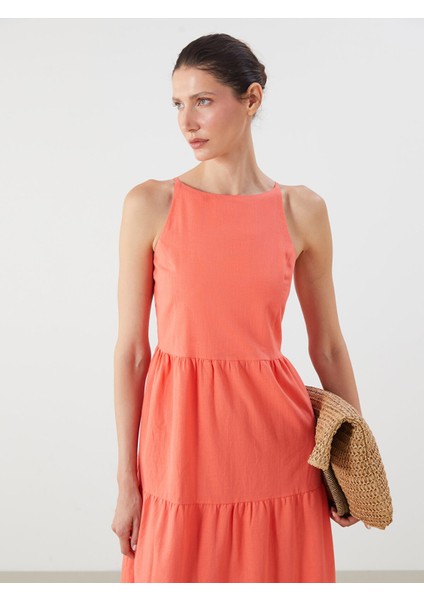 Yeni Sezon Bisiklet Yaka Askılı Katkat Elbise fiyatları