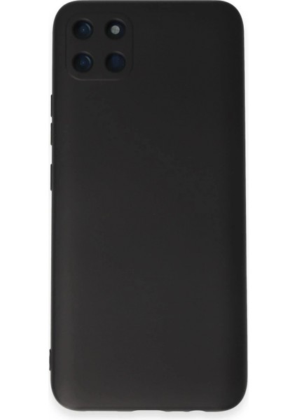 Realme C11 Kılıf Nano Içi Kadife Silikon - Siyah