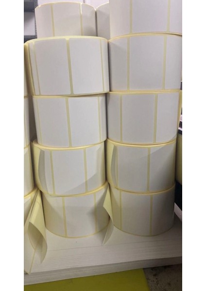 Boş Yapışkanlı Kuşe Barkod Etiketi 70MM x 50MM fiyatları