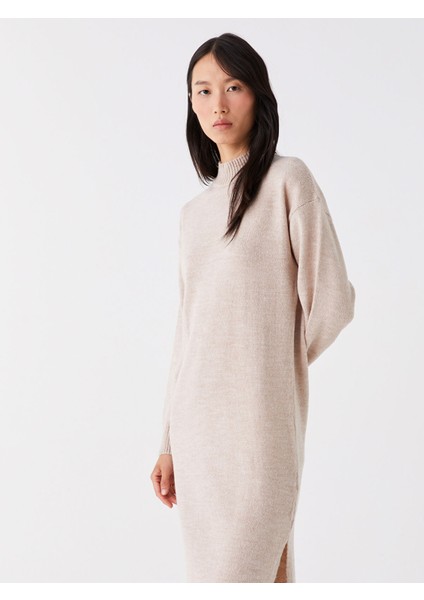 Yeni Sezon Yarım Balıkçı Yaka Kadın Triko Elbise fiyatları