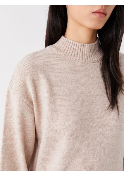 Yeni Sezon Yarım Balıkçı Yaka Kadın Triko Elbise fırsatları