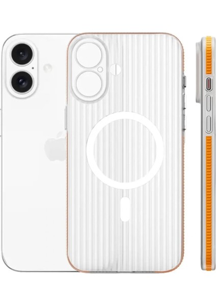 iPhone 16 Line Magsafe Kapak - Turuncu