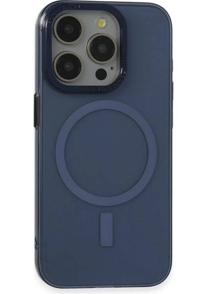 iPhone 15 Pro Max Kılıf Anka Pc Magneticsafe Sert Metal Kapak - Lacivert fırsatları
