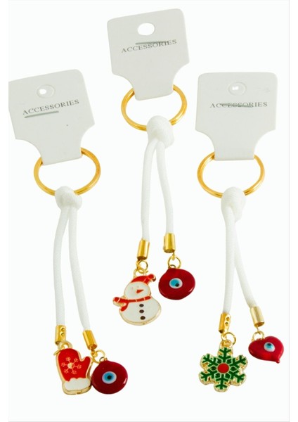 2026 Yılbaşı Camlı Ipli Anahtarlık modelleri