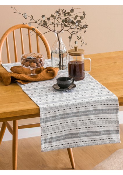 Yeni Sezon Çizgi Desenli Runner 45X150 cm