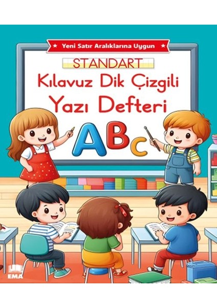 Renkli Standart Kare Çizgili Yazı Defteri A4 Ebat