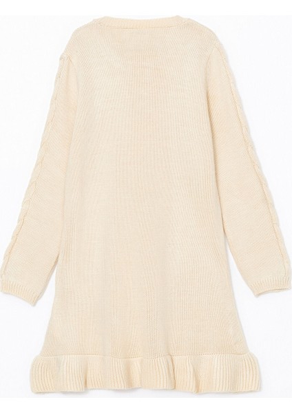 Yeni Sezon Bisiklet Yaka Kız Çocuk Triko Elbise modelleri