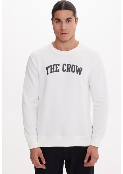 Crow Ekru O-Yaka Sweatshırt modelleri