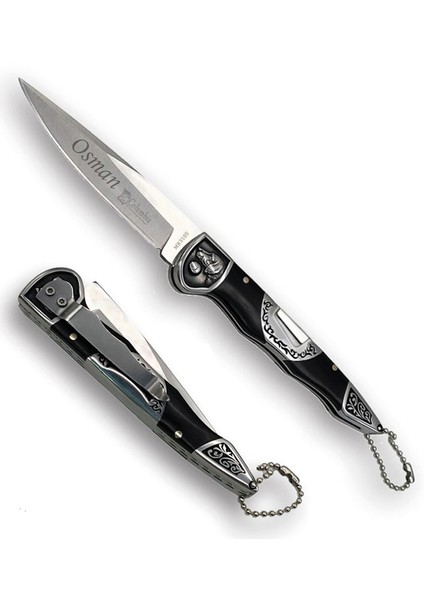 Kişiye Özel Isimli Columbia Köpek Çakı MB-3105-B 20 cm Paslanmaz Cep Çakı