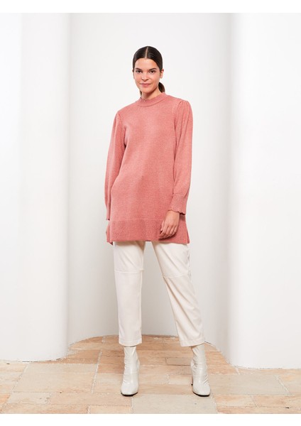 Yeni Sezon Dik Yaka Kadın Triko Tunik