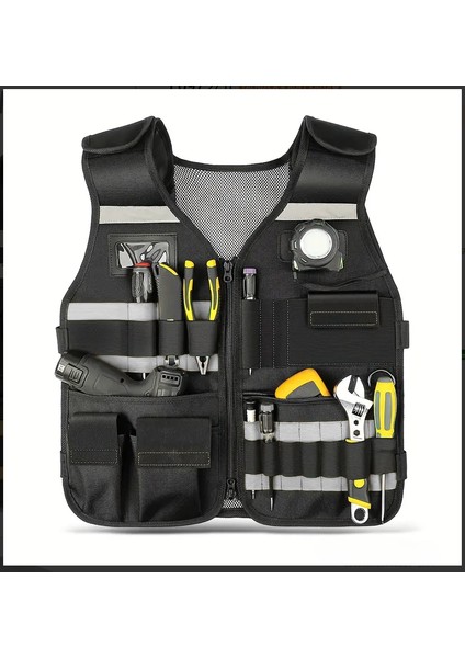 Marangozlar, Elektrikçiler, Ağaç Işçileri, Inşaat Işçileri Için Çok Amaçlı Alet Yeleği Işçi Yeleği modelleri