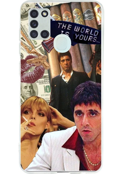 Samsung Galaxy A21S Uyumlu The Worlds Is Yours Tasarımlı Baskılı Silikon Kılıf