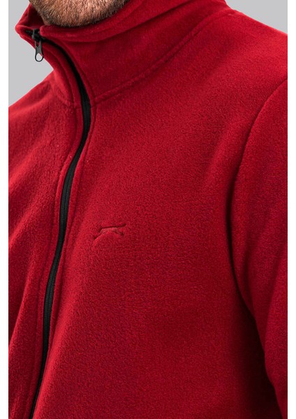 5015 Erkek Bordo Polar Hırka modelleri