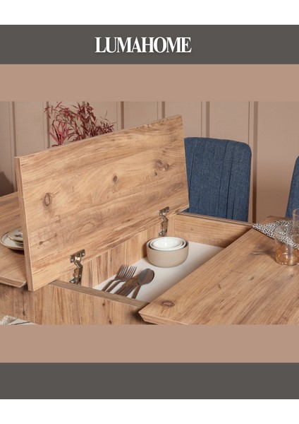 Gordes Atlantik-Lacivert Extra Yemek Masası Takımı fiyatları