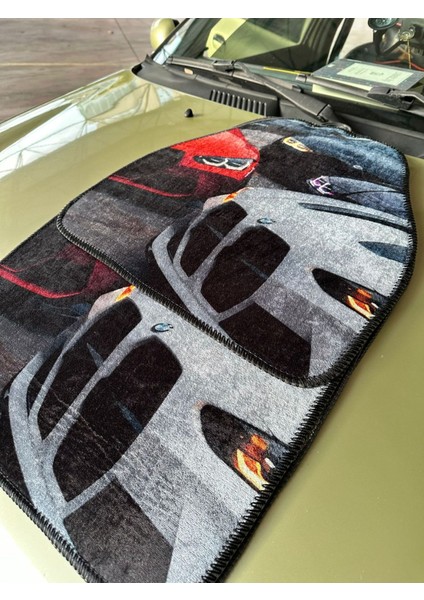 Kaymaz Tabanlı, Özel Dijital Baskılı Halı Dekor Paspas Seti- Oto Aksesuar modelleri