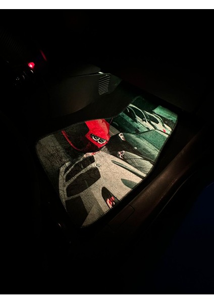 Kaymaz Tabanlı, Özel Dijital Baskılı Halı Dekor Paspas Seti- Oto Aksesuar fırsatları