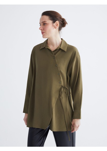 Yeni Sezon Modal Karışımlı Kadın Gömlek Tunik