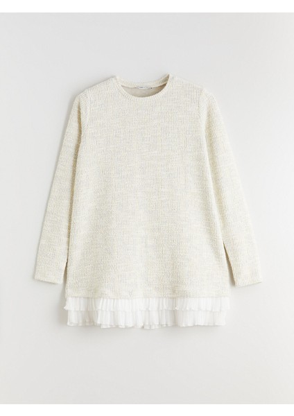 Yeni Sezon Bisiklet Yaka Dokulu Kadın Tunik indirimleri