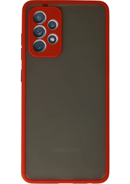 Samsung Galaxy A72 Kılıf Montreal Silikon Kapak - Kırmızı