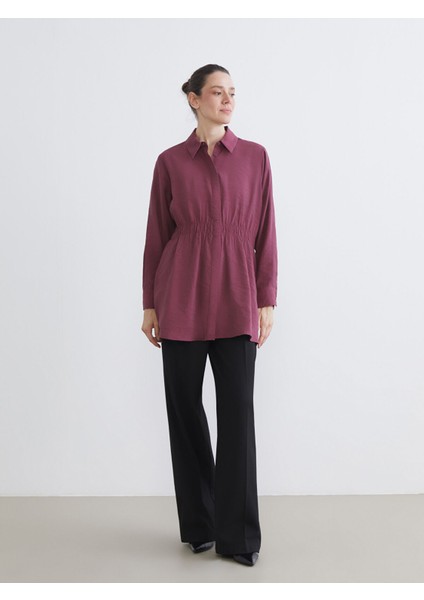 Yeni Sezon Oversize Modal Karışımlı Kadın Gömlek Tunik fiyatları