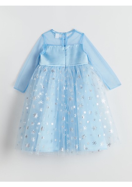Yeni Sezon Bisiklet Yaka Kız Çocuk Tüllü Dantel Elbise fiyatları