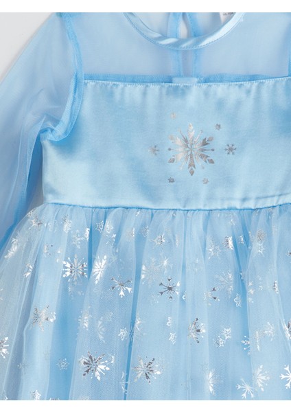 Yeni Sezon Bisiklet Yaka Kız Çocuk Tüllü Dantel Elbise modelleri