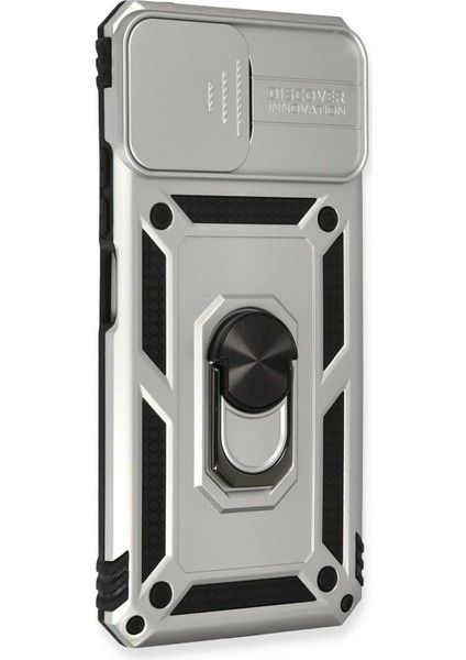 Xiaomi Mi 11 Lite Kılıf Pars Lens Yüzüklü Silikon - Gümüş fiyatları