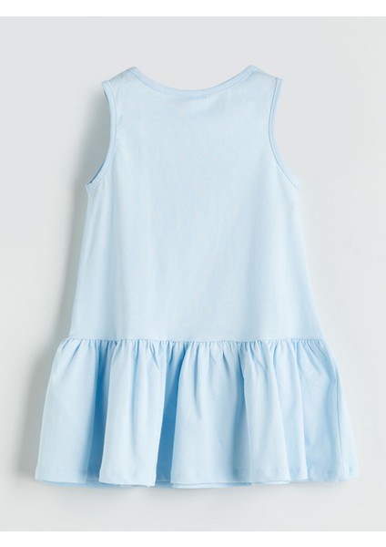 Yeni Sezon Elsa Baskılı Kız Çocuk Penye Elbise fiyatları