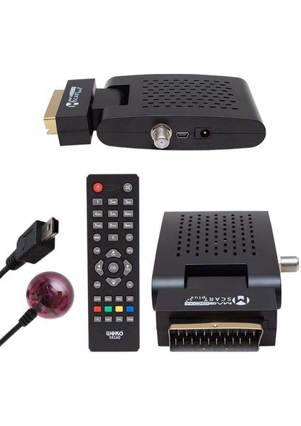 Magbox Scart Plus TKGS'li Scart Girişli Mini SD Uydu Alıcısı