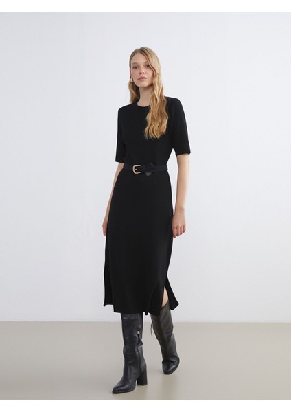 Yeni Sezon Bisiklet Yaka Triko Elbise fiyatları